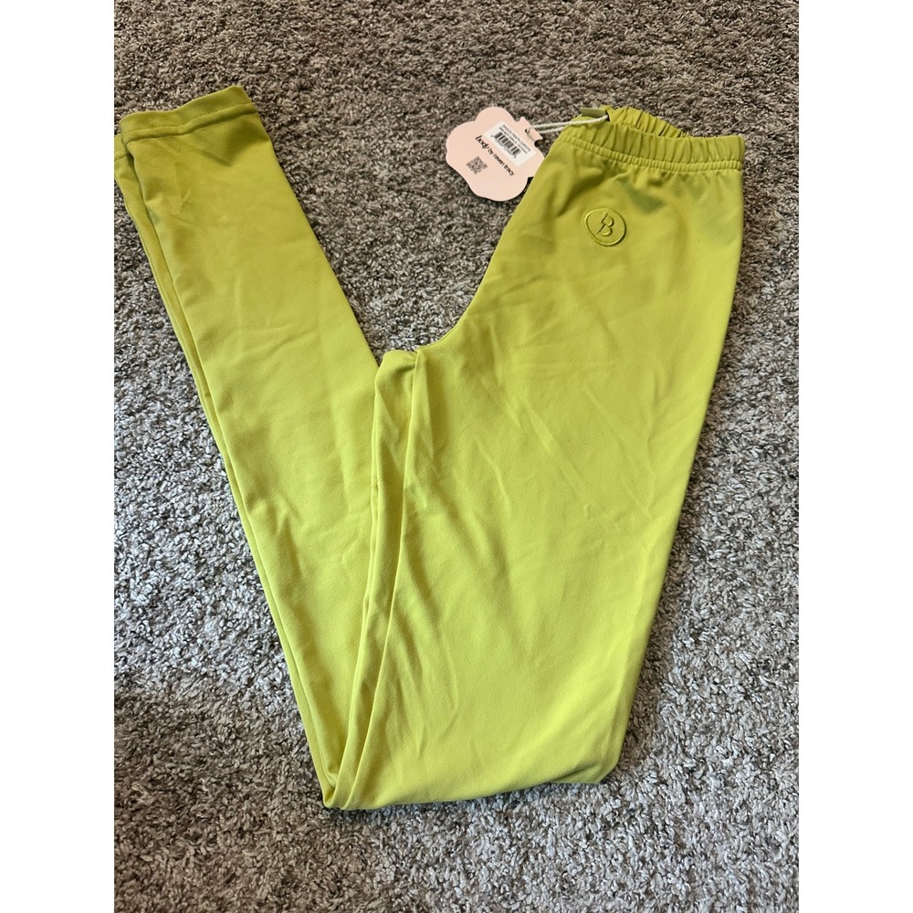 Body by‎ Raven Tracy Basics Pants Green Lime Chartreuse Slim Fit Streetwear S